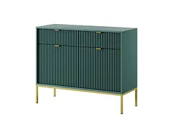 Комод Perfect Home Нова / Nova 2-дверний з 2 шухлядами і золотими ніжками KSZ104 Лабрадор (PFH-091497) - мініатюра 4