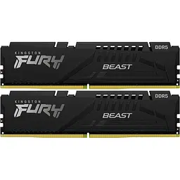Модуль памяти DDR5 2x8GB/6000 Kingston Fury Beast Черный (KF560C30BBEK2-16)