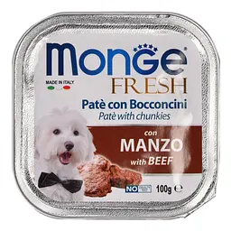 Паштет Monge Dog Fresh Adult з яловичиною для собак всіх порід 100 гр