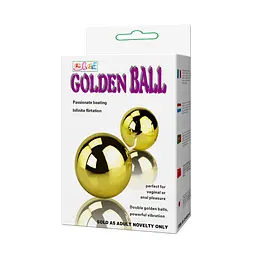 Вагінальні кульки LyBaile Golden Ball, 3.5 см, золотистий - мініатюра 9