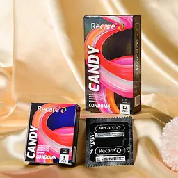 Презервативи Holographic Recare Delay Candy Condoms 12 шт, пролонгувальний ефект, цукерковий аромат - мініатюра 4