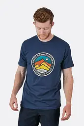 Футболка Rab Stance 3 Peaks SS Tee S Темно-синій