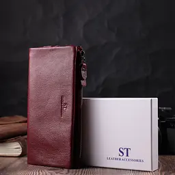 Жіночий шкіряний гаманець ST Leather 21х10,5х2 см acs0028458 - мініатюра 8