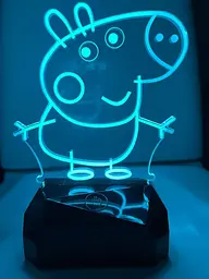 Світильник нічник 3D планшет USB, акумулятор, ручка для написів - мініатюра 5