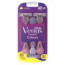 Бритва Gillette Venus Comfort Colours Одноразові 8 шт. (8006530129954) - мініатюра 2