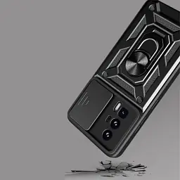 Чохол до мобільного телефона BeCover Military Poco F5 Pro Black (709997) - мініатюра 3