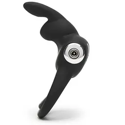 Подвійне ерекційне кільце з вібрацією Happy Rabbit Stimulating Rechargeable Rabbit Cock Ring - мініатюра 2
