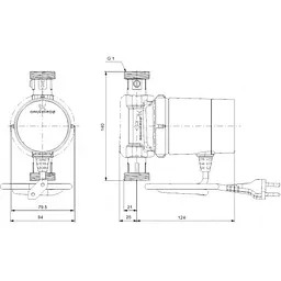 Циркуляційний насос Grundfos Comfort 15-14 BX TDT (93093665) - мініатюра 5