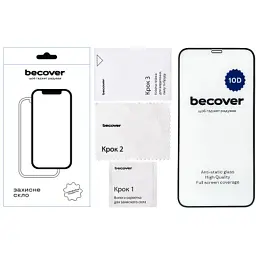 Скло захисне BeCover Apple iPhone XR 10D Black (711511) - миниатюра 2