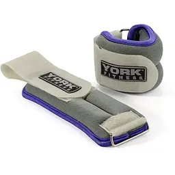 Обважнювачі York Fitness Soft для рук і ніг 2х0,5кг сірий