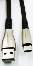 Кабель Dengos PLS-TC-PLSK Flat Type-C 1m Black - мініатюра 2
