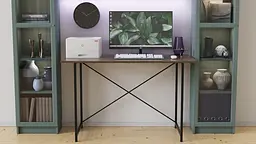 Стіл письмовий Line Лайт Ferrum-decor 750x1000x500 Чорний метал ДСП Дуб Сонома Трюфель 16 мм (FRD-104840) - мініатюра 4