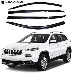 Дефлектори вікон для Jeep Cherokee KL 2013- 6 шт (Auto Clover) AC D733
