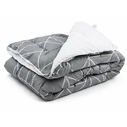Ковдра силіконова демісезонна Руно Crystal Grey demi 172х205 см сіра