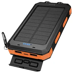 Портативний ЗП Power Bank Hoco J164 Platinum solar 10.5W with lighting 8000 mAh Black - мініатюра 4