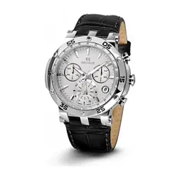 Наручний годинник Seculus 1682.2.503 white, ss, black leather