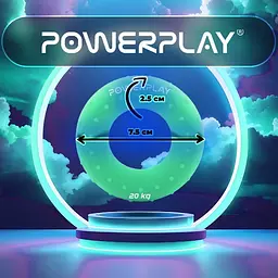 Еспандер кистьовий силіконовий PowerPlay PP-4338 Hand Grip Medium 20 кг Зелений (PP_4338_Green_20kg) - мініатюра 7