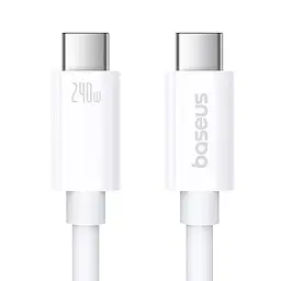 Дата кабель Baseus Superior Series 2 USB4 Full-Function Type-C to Type-C 240W (1m) (P10365200211) Moon White - мініатюра 2