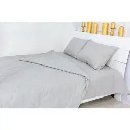 Ковдра MirSon Літня з евкаліптовим волокном №2400 Light Gray 200x220 (2200003033328) - мініатюра 2