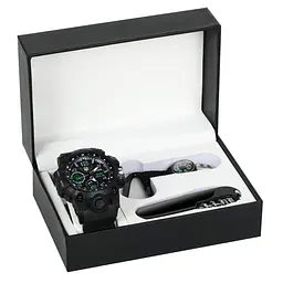Чоловічий наручний годинник Besta Box Peremoga Set з компасом + подарунковий набір