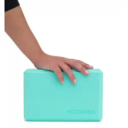 Блок для йоги Cornix EVA 22.8 x 15.2 x 7.6 см XR-0100 Mint - мініатюра 3