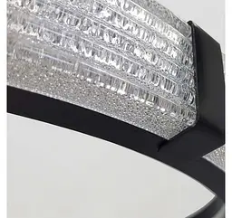 Світлодіодна люстра підвісна Artlight MB240118/60BK з чорним кільцем, 66W - мініатюра 4