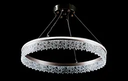 Люстра стельова LED Splendid Ray L118/500/1, 50 см, золото/кава/білий, сучасний стиль - мініатюра 2
