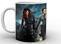 Кружка GeekLand Чорна вдова Black Widow Чорна Вдова три образи BW.02.008 - мініатюра 3