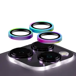 Протиударне захисне скло AR для камери Apple iPhone 15 Pro/15 Pro Max gradient , захист лінз від подряпин та ударів, лінзи на камеру з рамкою, ArmorStandart (ARM76130)