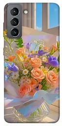 Чохол Demsky Яскравий букет для Samsung Galaxy S21 FE