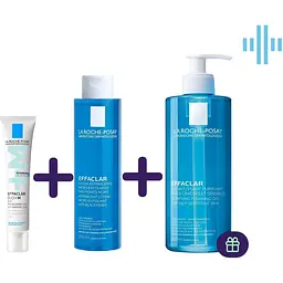 nabir-koryhuvalnyi-zasib-kompleksnoi-dii-la-roche-posay-effaclar-duo-m-40-ml-losion-la-roche-posay-effaclar-200-ml-ochyshchuvalnyi-hel-mus-la-roche-posay-effaclar-400-ml