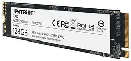 Накопичувач SSD 128GB Patriot P300 M.2 2280 PCIe 3.0 x4 NVMe TLC (P300P128GM28) - мініатюра 3