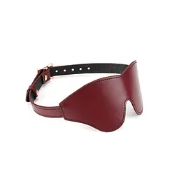 Маска на очі Liebe Seele Wine Red Blindfold шкіряна - мініатюра 2