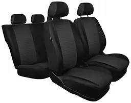 Чохли для сидінь модельні Chevrolet Lacetti Gentra комплект Чорно-сірий