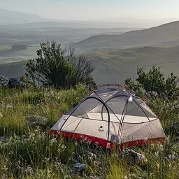 Намет Naturehike Star-River 2 Updated NH17T012-T 20D надлегкий двомісний з футпринтом сіро-червоний - мініатюра 5