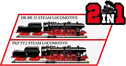 Конструктор Cobi Локомотив DR BR Class 52 Ексклюзивний набір масштаб 1:35, 2623 деталей (COBI-6280) - мініатюра 4
