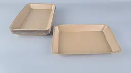 Лоток з харчового картону Kraft для готових страв, снеків, випічки та доставки 800 мл 275х185х25 мм 25 шт. - мініатюра 2