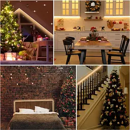 LED стрічка ROUKLE 8 мм COB LED Strip Light - 10M 24V Dimmable Super Bright Tape Lights CRI90+ з радіочастотним пультом - мініатюра 8