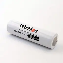 Акумулятор 18650 Wurkkos 3000 mAh літій-іонний Li-Ion для потужних ліхтариків 3,6V Випуклий плюс (19298)