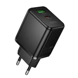Зарядний пристрій HOCO C157A Smart PD30W+QC3.0 multi-protocol charger(EU) Чорний