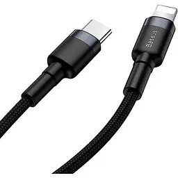 Кабель Baseus Cafule cable Type-C to iP PD 18W/20W 1m Gray+Black - мініатюра 4