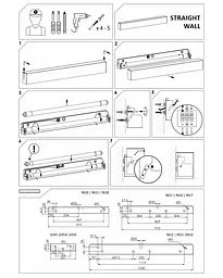 Бра Nowodvorski 6350 STRAIGHT WALL GRAPHITE XS - мініатюра 5