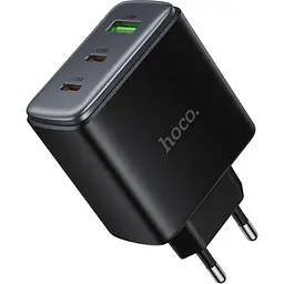 Мережевий зарядний пристрій Hoco C160A Upgrade PD65W Black (6942007672009) [163534] - мініатюра 2