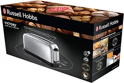Тостер Chester 1000Вт, довгі слоти, метал, сріблястий Russell Hobbs kuh0014879 - мініатюра 8