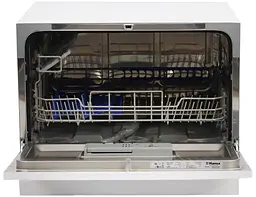 Посудомийна машина Hansa ZWM 536 WH настільна, 6 комплектів A+, 55 см, дисплей, білий - мініатюра 2