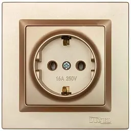 Розетка LUXEL LUXEL з заземленням JAZZ 9604