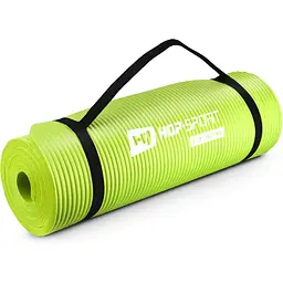 Мат для фітнесу та йоги Hop-Sport HS-N015GM 1,5см салатовий