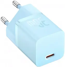 Мережевий зарядний пристрій Baseus GaN5 Fast Charger (Xiaomini) Type-C 30W CCGN070603 Blue - мініатюра 2