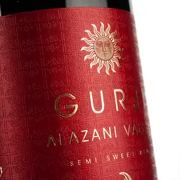 Вино Gurji Алазанська Долина червоне напівсолодке 10.5% 0.75 л  - мініатюра 5