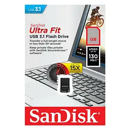 USB флеш накопичувач SanDisk 256GB Ultra Fit USB 3.1 (SDCZ430-256G-G46) - мініатюра 5